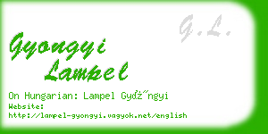 gyongyi lampel business card